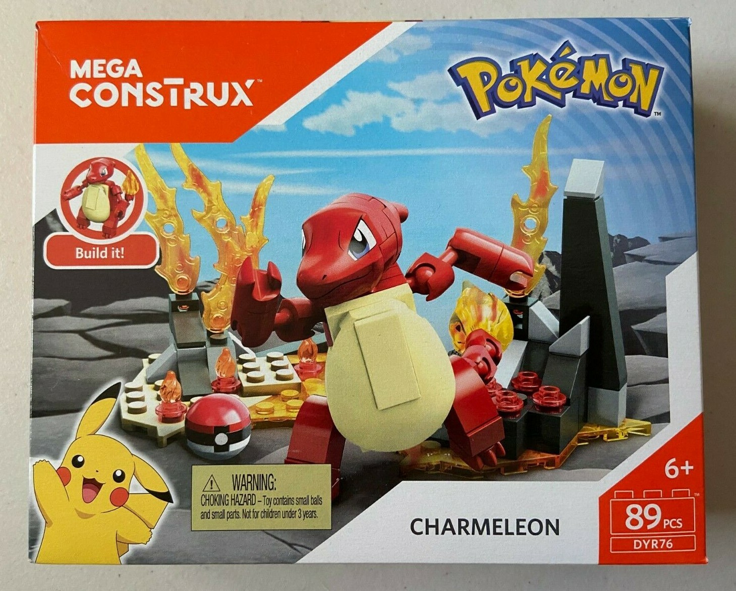 Mega Construx Pokemon Charmeleon DYR76 89 Pcs Building Set
