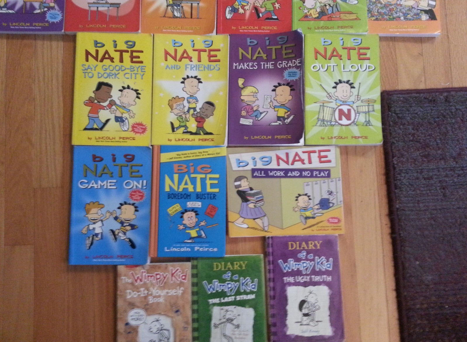 Big Nate Books Lot Of 25 plus 3 Diary of Wimpy Kid Lincoln Peirce & Jeff Kinney