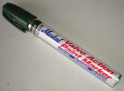 LA-CO INDUSTRIES 048615968261 VALVE ACTION PAINT MARKER GREEN XYLENE-FREE 96826