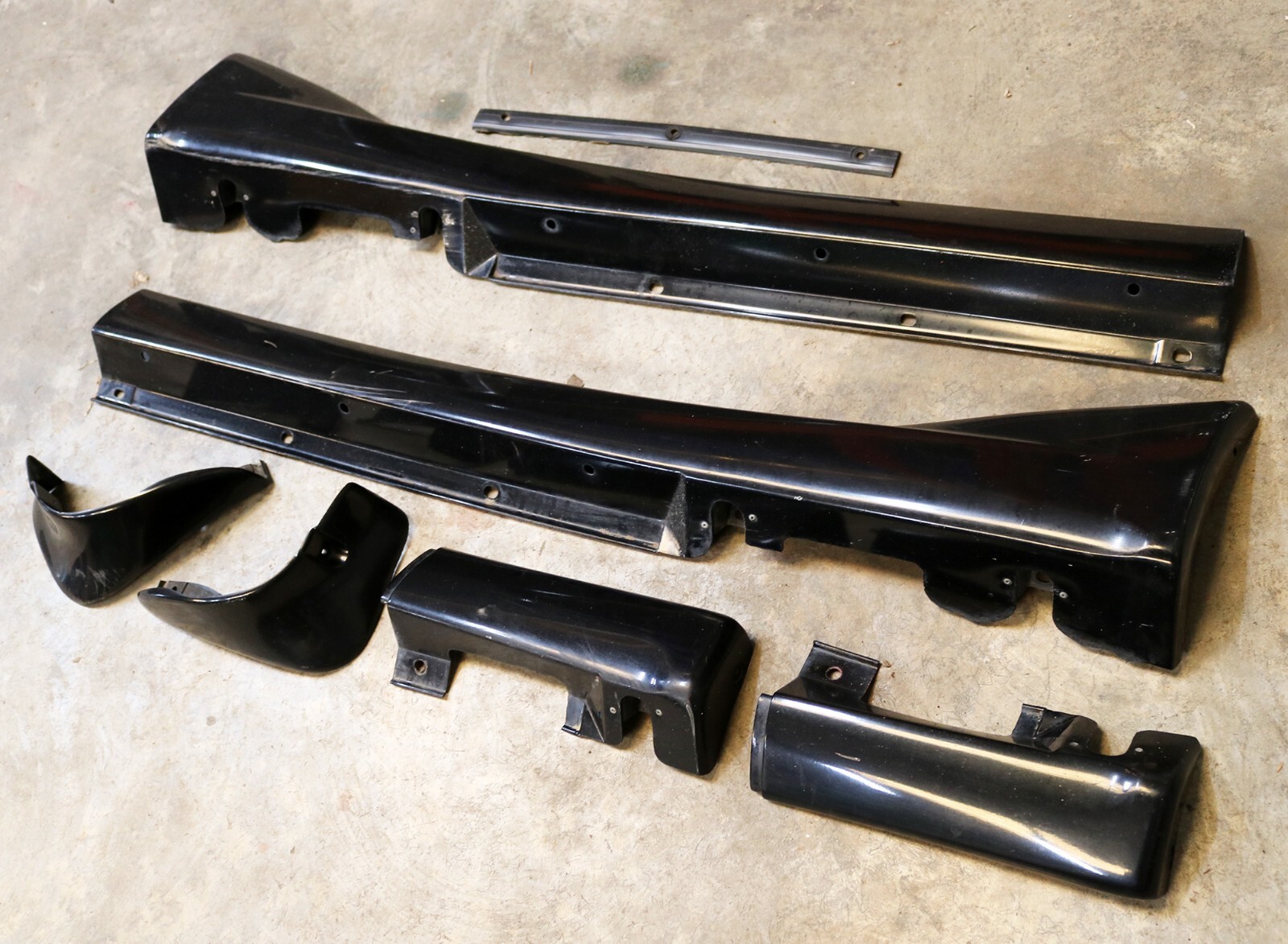 1999-2005 Mazda Miata OEM Black Small Tupperware Side Skirt Kit NB 99-05 *READ*