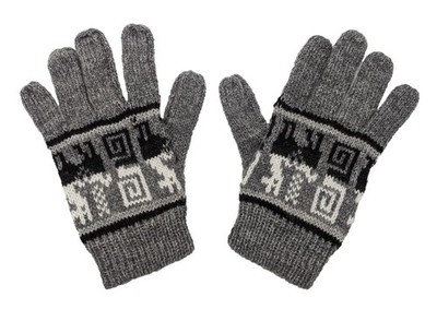 Peruvian Llama Alpaca Wool Gloves Warm Winter Comfortable Winter Woolly Knitted