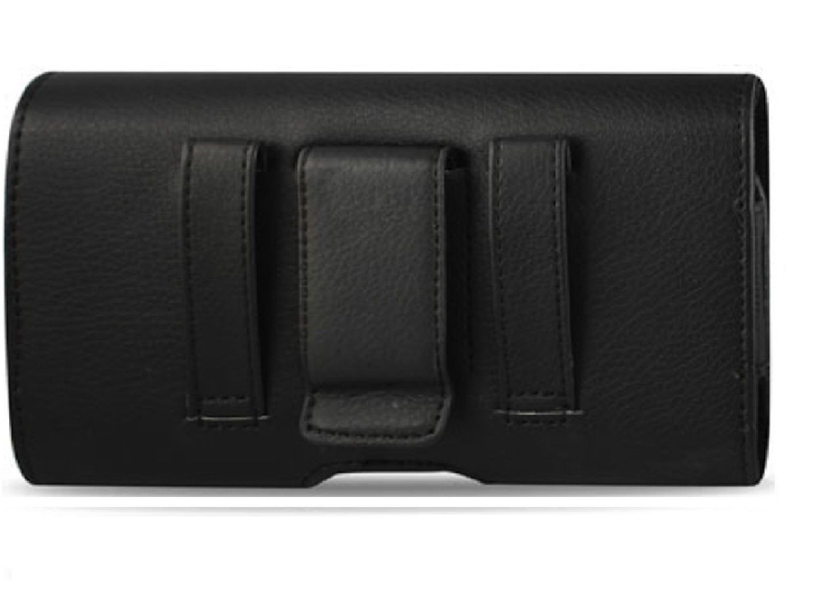 iPhone 15 PRO MAX  XL BELT CLIP LEATHER HOLSTER POUCH TO FIT A HARD CASE ON IT