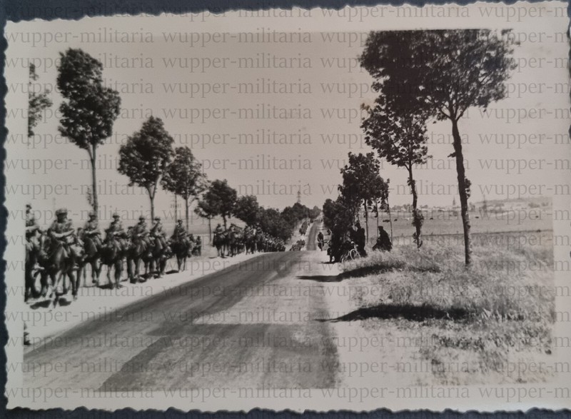 Holland Beilen Vormarschstrasse Pferde Reiterstaffel  A044-113