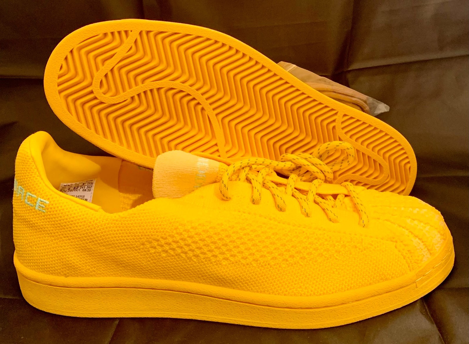 Mens adidas by Pharrell Williams PW SUPERSTAR PK S42930 bold gold