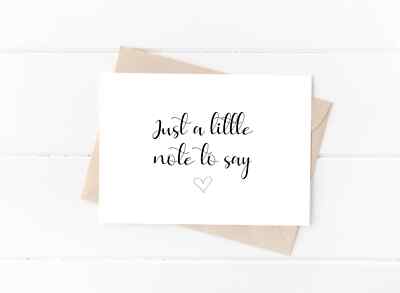 Pregnancy Announcement card - personalised  Just a little note to say - parents