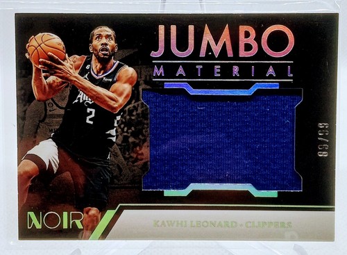 2022-23 Panini Noir Kawhi Leonard Game Used Jumbo Material
