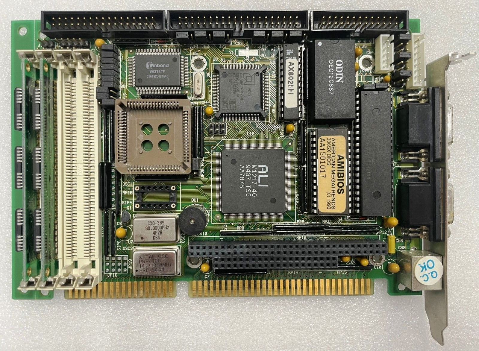 AMERICAN MEGATRENDS 486DX ISA BIOS AMIBIOS CIRCUIT BOARD