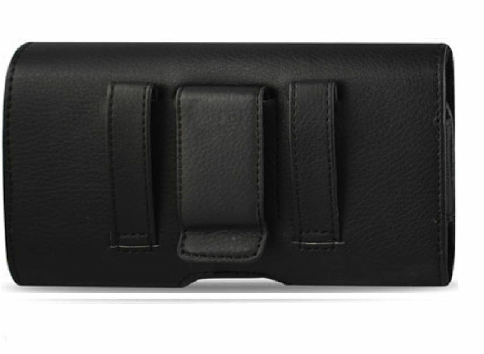 iPhone 15 PRO MAX  XL BELT CLIP LEATHER HOLSTER POUCH TO FIT A HARD CASE ON IT