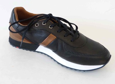 LLOYD LLOYD SNEAKER EARLAND SCHWARZ BLACK NATURE LEDER SCHNÜR HALBSCHUH 29 900 10