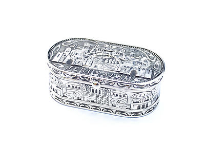 new Jerusalem travel candlesticks Shabbat Candle Holders israel Nickel Tea light