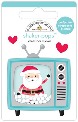 Doodlebug Shaker-Pops 3D Stickers-Santavision