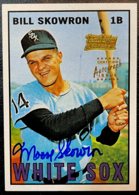 2001 Topps Team Legends Bill ''Moose'' Skowron Autograph #TT29F White Sox, Yankees