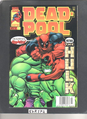 DEADPOOL #4 NM KEY NEWSSTAND VARIANT VERSUS HULK 1997