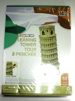 CubicFun 3D Puzzle Leaning Tower of Pisa (ltaly) 30 pieces Jigsaw 