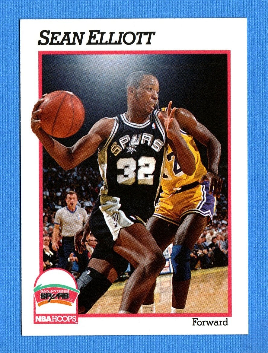 bboy Sean John 76ersヘッドバンド 1991-92 NBA Hoops #190 Sean Elliott Spurs | eBay