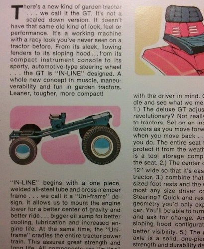 Jacobsen GT 10 12 14 Lawn Garden Tractor Color Sales Brochure 12p Chief Ford LGT