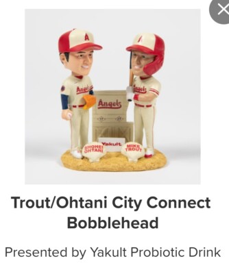 Ohtani Trout City Connect Bobblehead