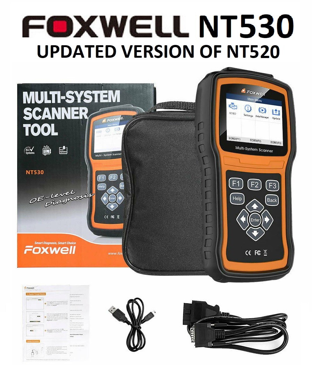 FOXWELL NT530 for BMW MINI DIAGNOSTIC SCANNER TOOL ABS SRS CODE READER NT510 520