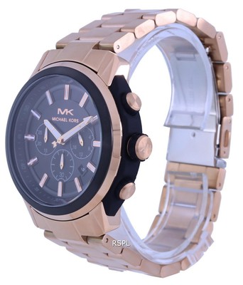Pre-owned Michael Kors Kyle Chronograph Black Dial Quartz Mk8889 Men's Watch