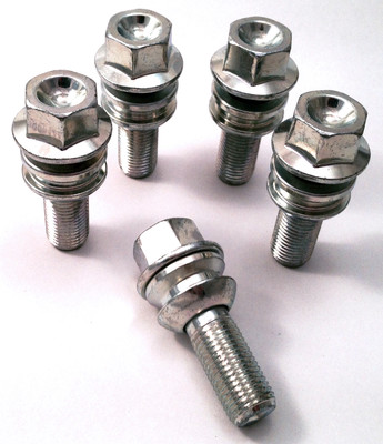 alloy wheel bolts nuts lugs M14 x 1.5 19mm Hex 30mm thread Radius. Porsche x 5