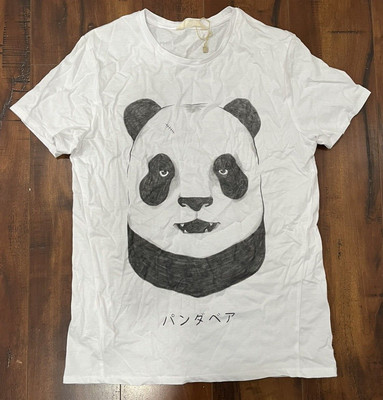 Mango MNG Boy Panda White T-shirt Size 11-12