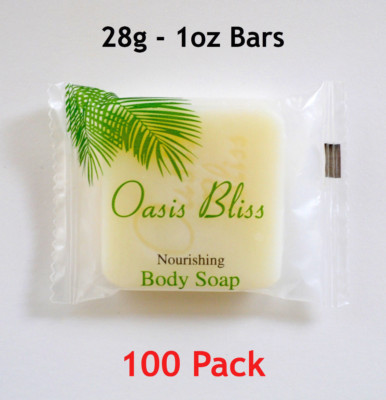 100 Pcs Bulk Hotel Soap Bars - 1 oz Travel Size Bar Soap - Hotel Toiletries Soap