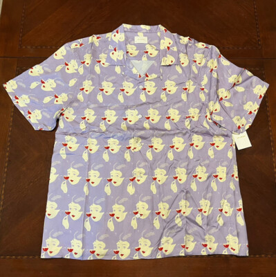 Aime Leon Dore ALD Printed Leisure Shirt in Purple Men s Size XXL Brand New