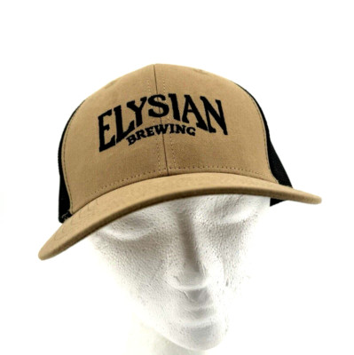 Elysian Brewing Trucker Hat Snap Back Breathable Curved Brim Seattle Washington