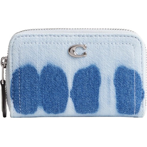 Coach Small Zip Around Card Case, Denim Multi color | eBay