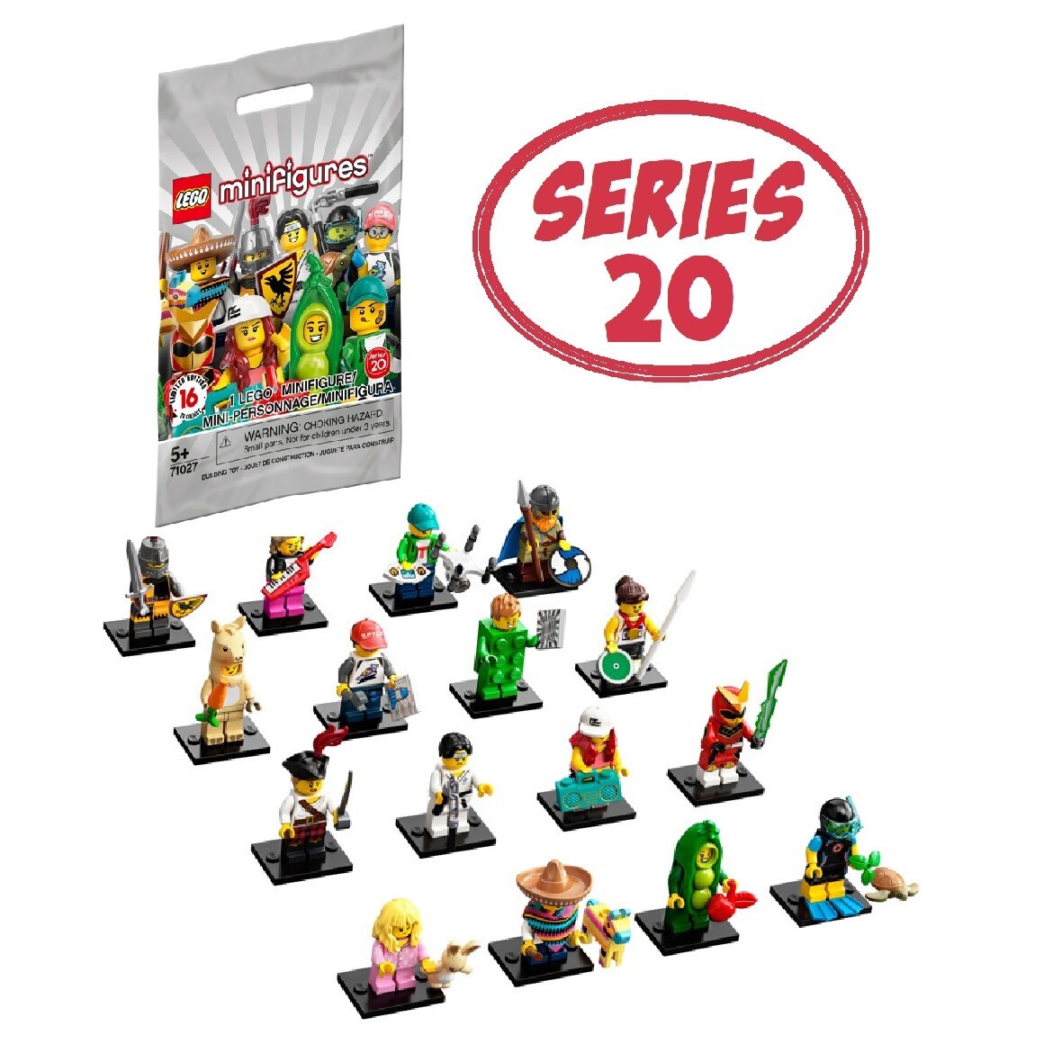 LEGO Series 20 Collectible Minifigures 71027 - Complete Set