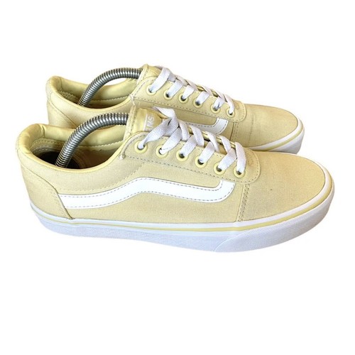 Vans Women's Size 8 Old Skool Light Yellow & White Casual