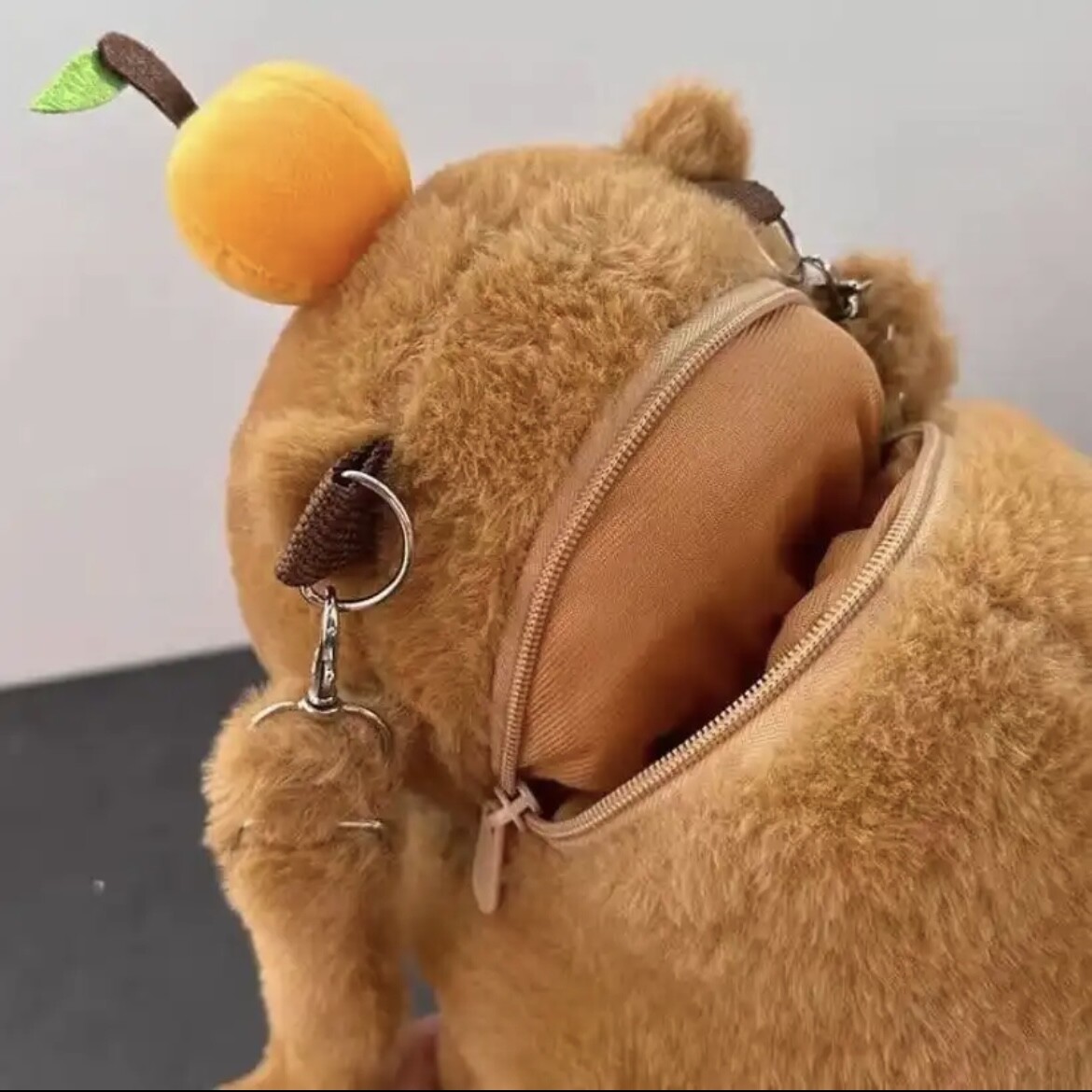 Capybara Plush Backpack Fashion Crossbody Shoulder Bag Stuffed Plushie Doll Gift