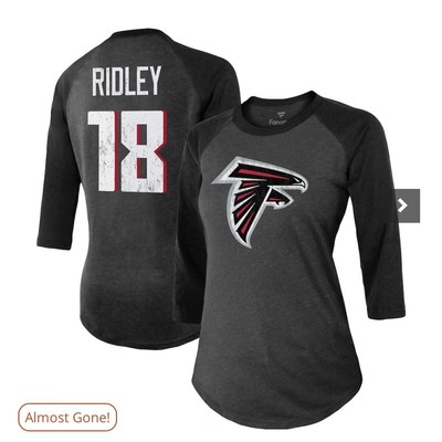 NWT Calvin Ridley Atlanta Falcons Fanatics Raglan 3/4 sleeve tshirt,2XL