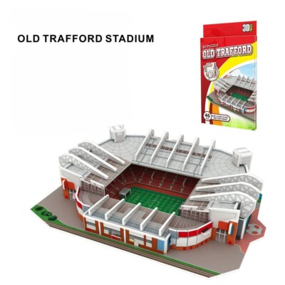 Word Famous Building Old Trafford Stadium 3D Jigsaw Puzzle DIY Model Set 46 PCS