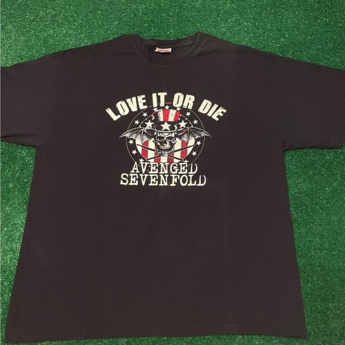 00s 2009 AVENGED SEVENFOLD ロックTシャツ バンドT Vintage Avenged Sevenfold Nightmare 2010 Tour Concert T
