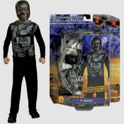 Terminator Salvation T-600 Costume Size 7 8 10 Medium Child New 2009