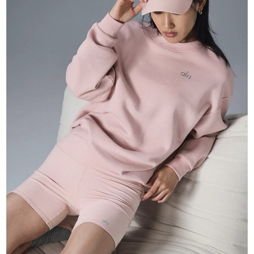 ALO YOGA ALO ACCOLADE CREW NECK PULLOVER SIZE M