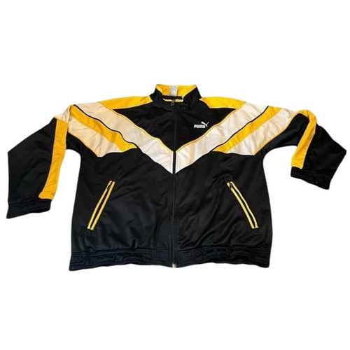 レアカラー！PUMA ジップアップジャケット XL イエロー/グレー レアカラー！PUMA ジップアップジャケット XL イエロー/グレー