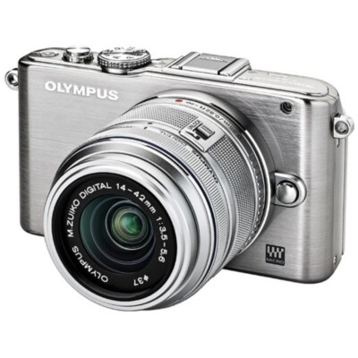 Olympus PEN E-PL3 12.3MP MFT Camera Kit Silver (w/ 14-42mm f3.5-5.6 II Lens)