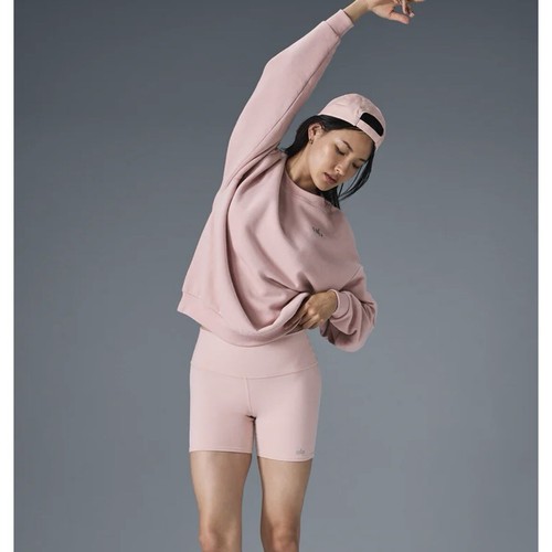 ALO YOGA ALO ACCOLADE CREW NECK PULLOVER SIZE M