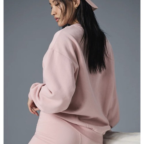 ALO YOGA ALO ACCOLADE CREW NECK PULLOVER SIZE M