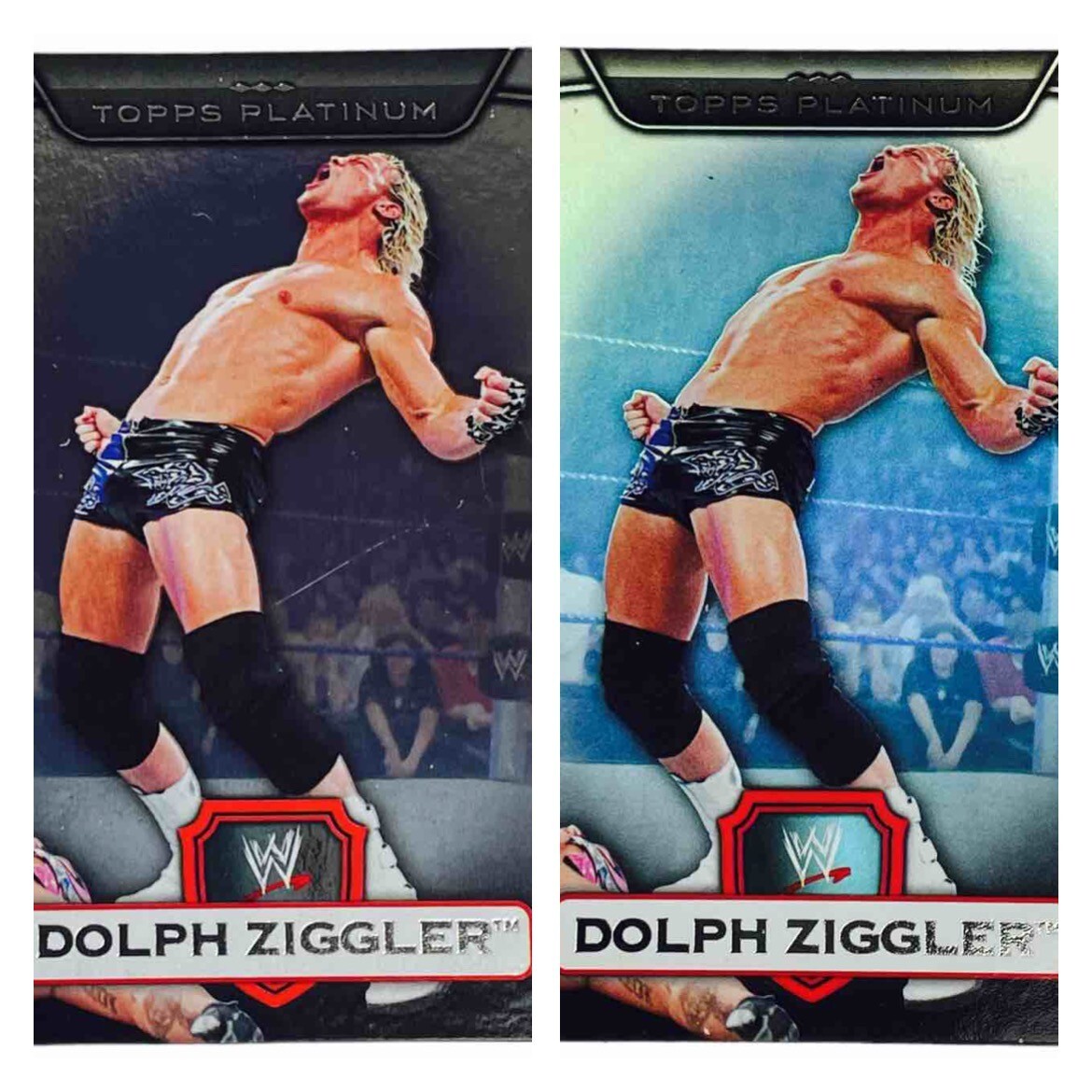 2010 Topps WWE Platinum Dolph Ziggler Rainbow Parallel Base Wrestling Card Lot