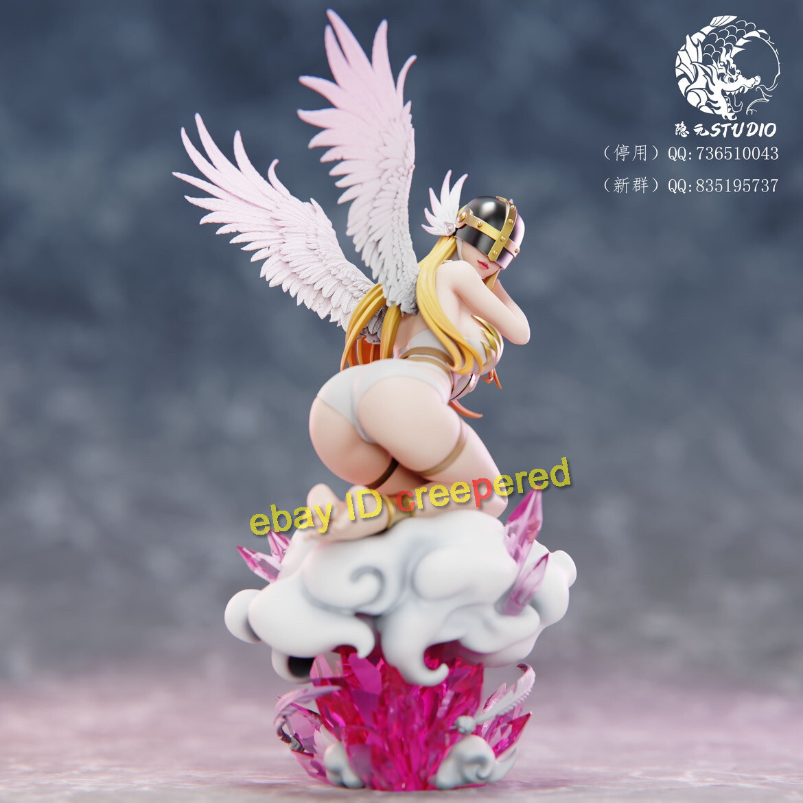 YY Studio Digimon Angewomon 1/6 Resin Statue LED Painted