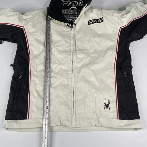 Pre-owned Spyder Mens Large Winter Parka 2 In 1 Jacket/vest Peble/black Chamonix Jacket In Multicolor