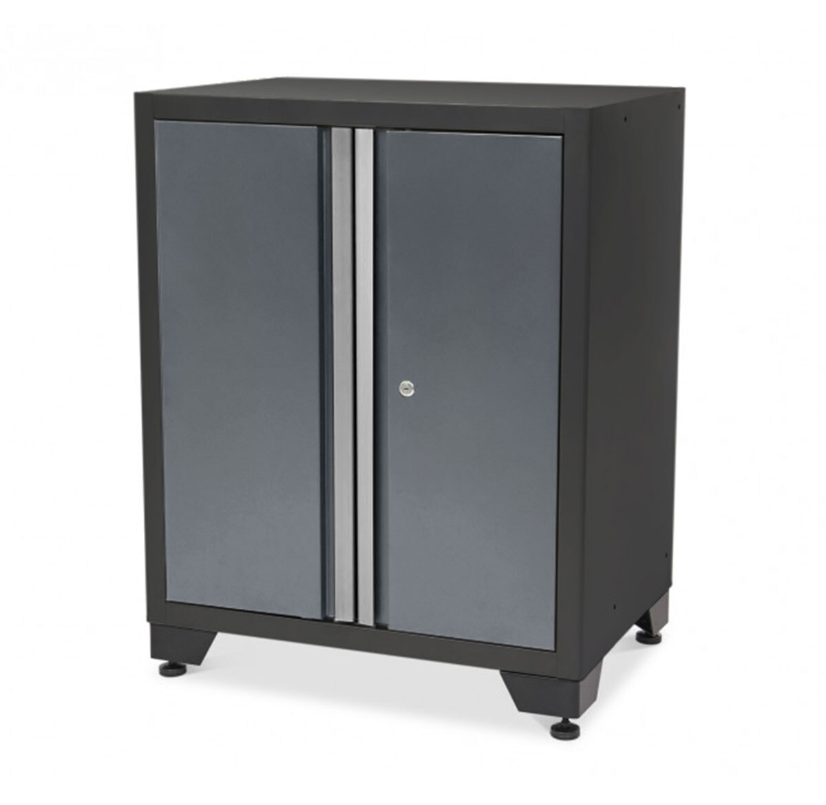 Weber Werkzeugschrank Werkstattschrank Serie 610 mit 2 Türen grau abschließbar