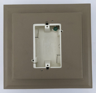 Vinyl Siding Mounting Block Electrical Outlet Box Universal Fit Light Brown #326