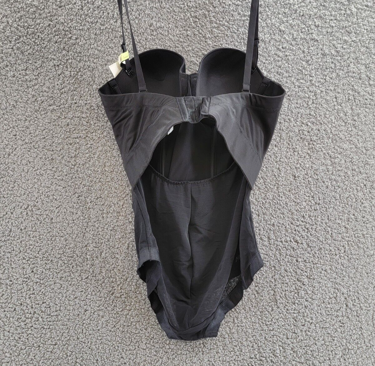 Maidenform Easy up Strapless Firm Control Bodybriefer Women's 38B Black Hook&Eye - Picture 10 of 14