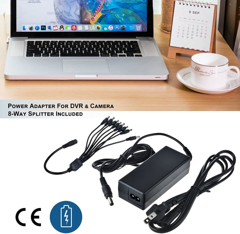 ABLEGRID Charger Compatible with Swann Lorex Q-See Security Camera 12V 5A 60W