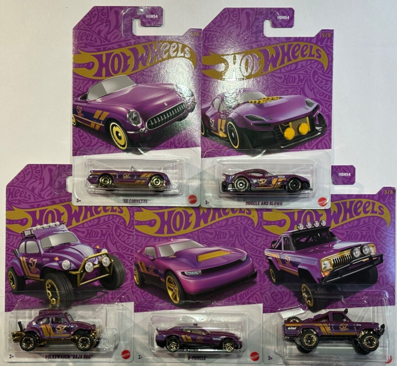 Hot Wheels CARS&Donuts 5台セット Hot Wheels Car Culture Cars and Donuts Set of 5 Real Rider