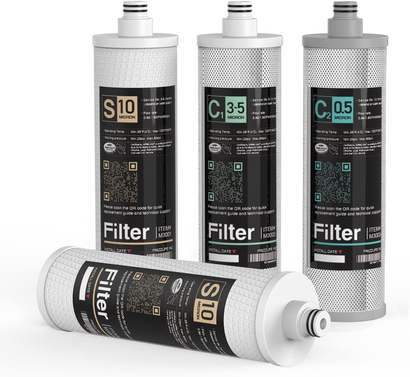 M3005 Replacement Filter Cartridge Set (4 Pack) for SK99,SP99,SK99 New and SP99 New under Sink Water Filter System